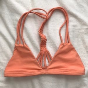 Coral bikini top